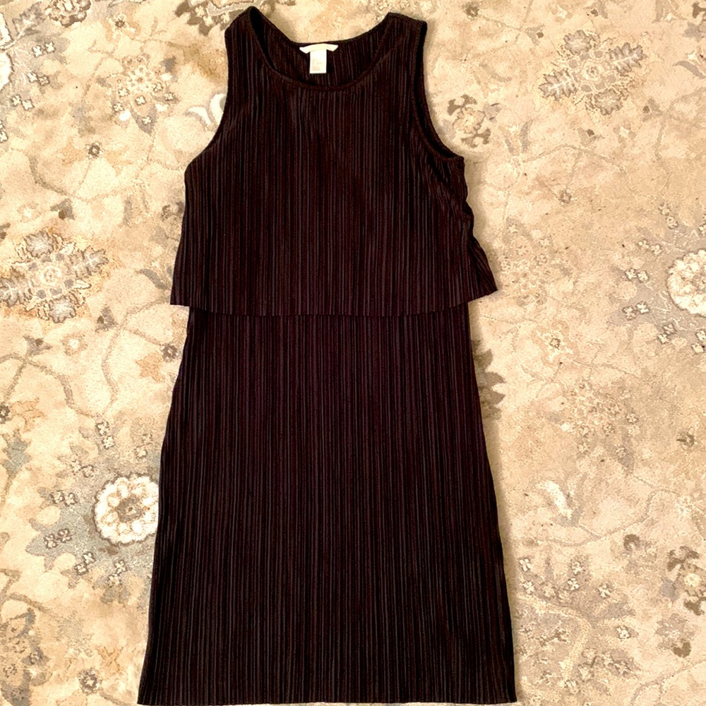 H&M size small black pleated dress